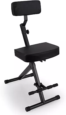 Pyle Portable Adjustable Musician Performer Stool - Folding Musicians Performanc • $127.99