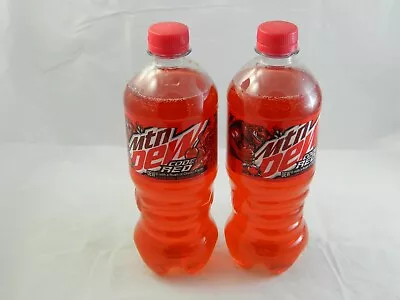 Mountain Dew Code Red Art Design Full 20 Oz Bottle Brand New MTN  2 Pack  • $21.99