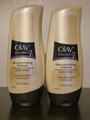 Lot Of 2 Olay Total Effects Deep Penetrating Moisture Anti-Aging Body Wash 8.4oz • $99.99