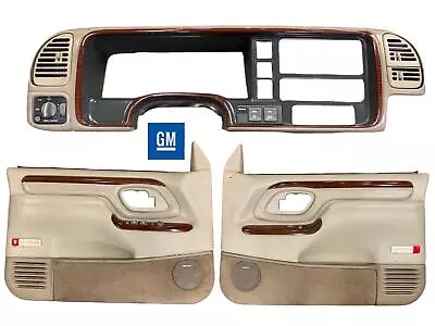 Cadillac Escalade 5.7L OBS Chevy Woodgrain Front Door Trim Panel Set 1999 OEM GM • $500