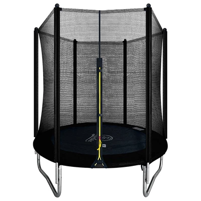 Velocity 6ft Trampoline With Enclosure Black • £99.95