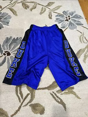 Vintage Duke University Blue Devils Mesh Basketball Shorts Dodger Dazzle Medium • $19.95