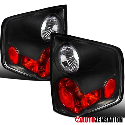 Fit 1994-2004 Chevy S10 GMC Sonoma Black Rear Tail Lights Brake Lamps Left+Right • $46.99