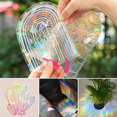 Home Decor Window Decal Wall Stickers Sun Catcher Rainbow Maker Mirror Sticker • $3.66