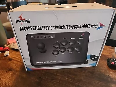 MAYFLASH Arcade Stick F101 For Nintendo Switch/PC/PS3/Android/Neogeo Mini • $45