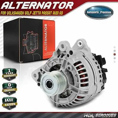 Alternator For Audi A3 06-08 10-13 TT VW Golf Jetta GTI EOS Passat 140A 6-Groove • $123.99