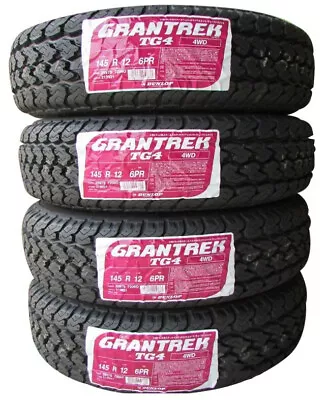 4x Dunlop Grandtrek TG4 145R12 6PR Tires Snow Mud 12  Tire New Made In Japan • $397.80