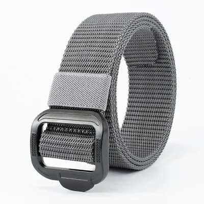 Men's Tactical Military Outdoor Combat Nylon Canvas Belt Buckle Strap Waistband • $8.75