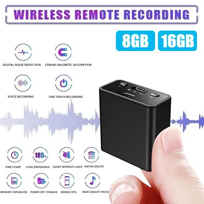 Long Time Spy Mini Digital Voice Activated Recorder Audio Recording Device-8/16G • $23.99
