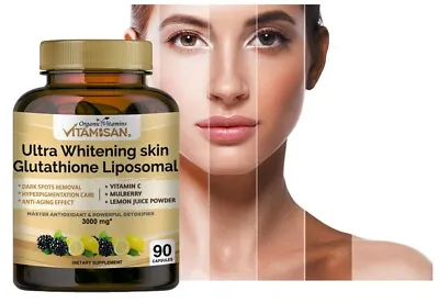 90 Capsules Collagen Glutathione Pills Whitening Skin Bleaching Lightening Love • $14.85