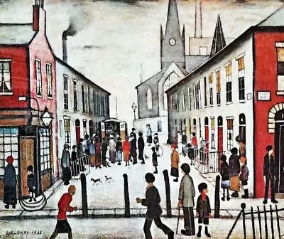 £14.99 • Buy JS LOWRY   THE FEVER VAN  CANVAS FRAMED WALL ART Reproduced OFFICE & HOME DECOR