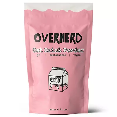 Overherd Powdered Oat Milk | Makes 4 Litres Of Oatmilk | Vegan Coffee Creamer • £6.99