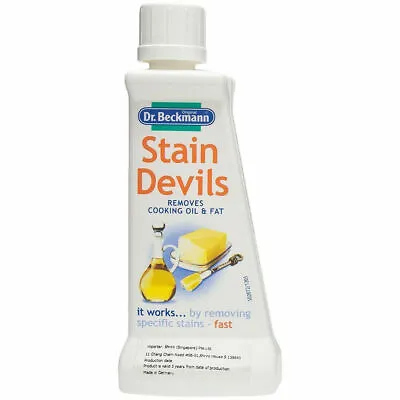 Cooking Oil Stain Remover Fat Grease Fabric Clothes Cleaner Dr Beckman Solution • £4.99