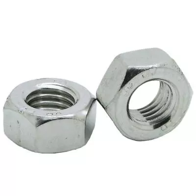 Hexagon Full Nuts A4 Marine Stainless Steel M1.6 M2 M2.5 M3 M4 M5 M6 M8 M10 M12 • £3.57