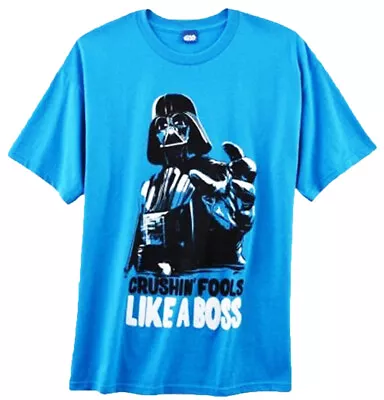 $12.75 • Buy Star Wars Vader Crushin' Fools Like A Boss Licensed T-Shirt