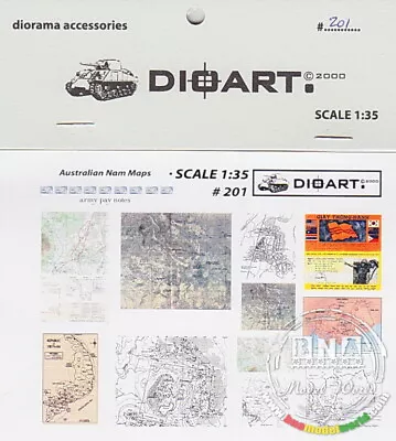 DioArt 1/35 Modern Australian Nam Maps X1 Sheet • $5.51