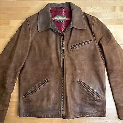 Vintage Schott Perfecto “Sunset” Leather Jacket Men’s Medium • $850