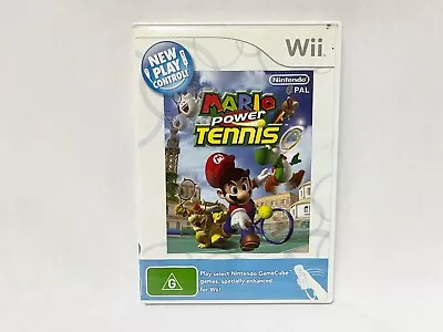 Mario Power Tennis With New Play Control Nintendo Wii Game PAL • $9.99