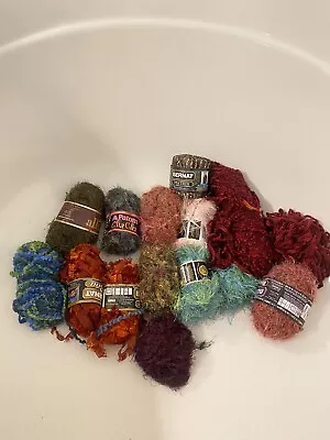 Lot Of Mixed  Yarn Assorted  14 Yarns • $15.95