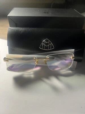 $1999 • Buy Maybach Rimless Vintage Sunglasses Cartier Glasses BIG C Decor Artist 1