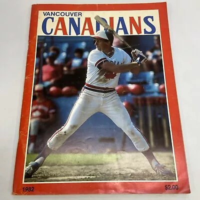 Vancouver Canadians Baseball 1982 Program Magazine Pacific Coast League • $18.11