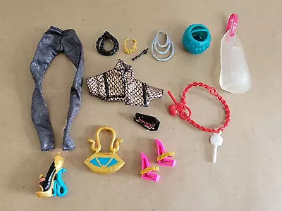 Monster High Doll Accessory And Outfit Clothing Lot Purse Shoe Necklace • $26.24