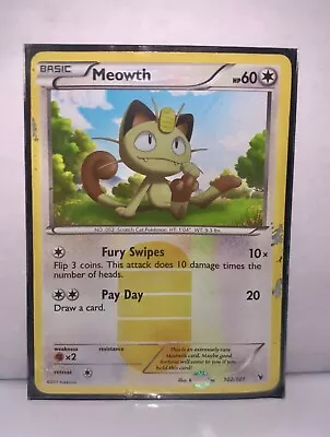 SECRET RARE MEOWTH Pokémon Noble Victories 102/101 Reverse Holo • $9.99