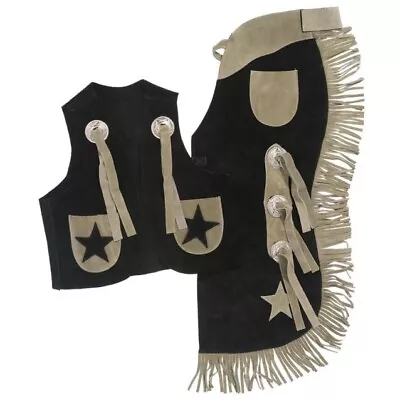 Tough 1 Youth Vest And Chaps Star Style Size Medium Horse Tack • $53