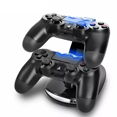 $12.85 • Buy Dual Stand  Charger Dock Charging Station Pads For Playstation4 PS4 Controller
