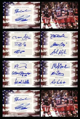 2012 Leaf 1980 Olympic Miracle On Ice 16 Auto Booklet Team USA • $1200