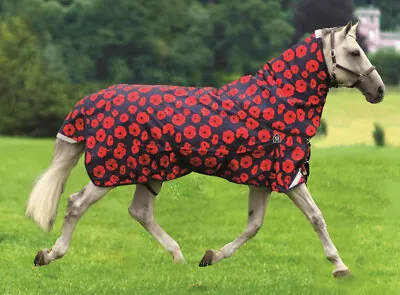 £108.95 • Buy Mark Todd Poppy Appeal Mediumweight Turnout With Detachable Neck Cover 4'3 -7'0 