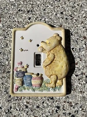 Disney Classic Winnie The Pooh Ceramic Light Switch Plate Cover Charpente • $12.70