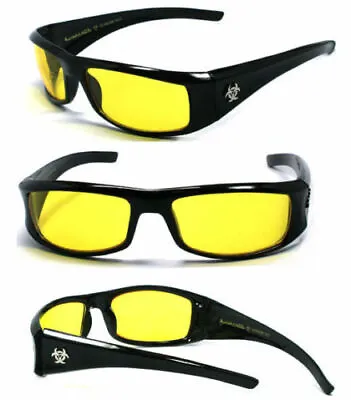 BioHazard Mens Sunglasses Night Driving Lens BZ1 • $16.97