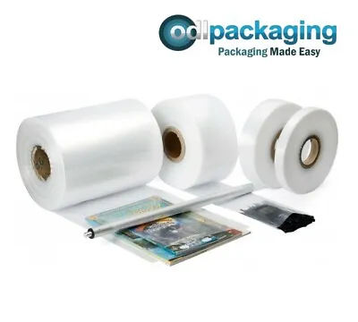 Clear Rolls Of Polythene Plastic Layflat Tubing 120g 250g 500g 1000g 1  To 12  • £26