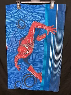 Spider Man Twin Bed Covers.  Flat Sheet Fitted Sheet Pillowcase. Vintage 2004. • $14