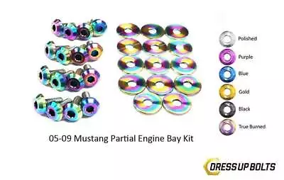 Dress Up Bolts 30 PCS Burned Kit For 2005-2009 Ford Mustang Engine Bay Partial • $138.59
