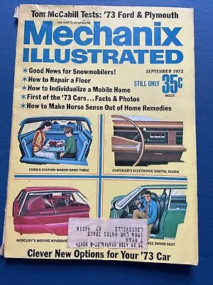 Mechanics Illustrated September 1972  - Clever Options For Your Car  M14 • $10