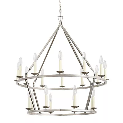 2-Tier 20-Light Rustic Round Light Fixtures Metal Ceiling Hanging Pendant Light • $159.99