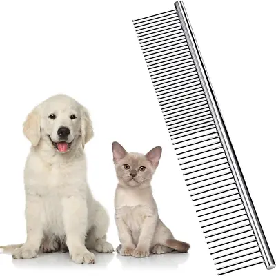 Dog Combs For Grooming Metal Cat Comb For Removing Tangles And Knots Professio • $6.32