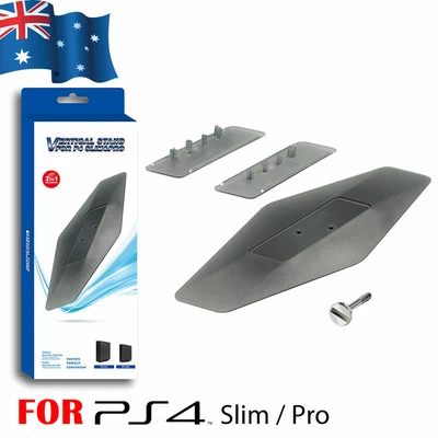 $17.95 • Buy PS4 Pro / Slim 2-in-1 Vertical Stand Transparent Stand Mount For PlayStation 4