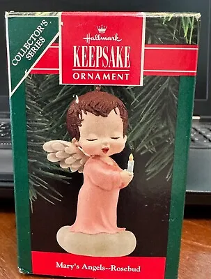 Hallmark Keepsake Mary's Angels Rosebud 1990 Ornament • $14.99