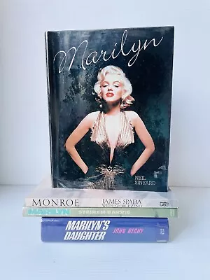 Marilyn Monroe - 3 Books & 1 Novel - Photos & Biog / Hardcovers & PB- Good Con • $49.97