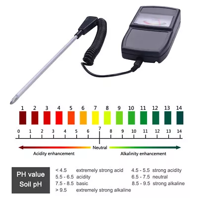£17.39 • Buy Soil Acidity Meter PH Tester Moisture Gauge With Probe Plants Garden Lawn Farm