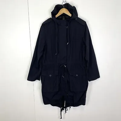 Marc By Marc Jacobs Jacket Anorak Womens Size Medium Black Utility Coat • $49.99