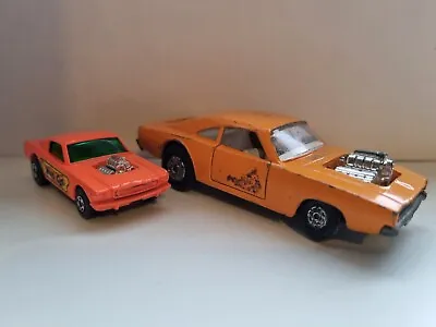 Matchbox Speed Kings K-22 Dodge Dragster+Ford Mustang Wildcat Dragster Bundle • $70