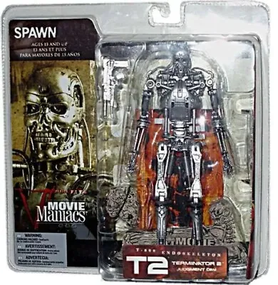 Mcfarlane Toys Movie Maniacs Series 5 T2 Terminator 2 T-800 Endoskeleton Figure • $59.50