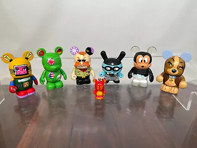 Disney Vinylmation 3” - 5 Figure Lot Robot Gen. Knowledge Cranium & 1 Kidrobot • $21