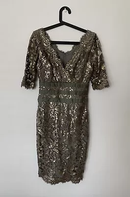 RARE New W Tags Montique Green Sequins Cocktail Ball DRESS RRP$389 • $75