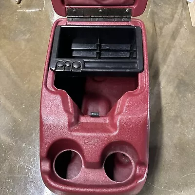 92-96 Ford F150 Bronco Center Console  OEM Red 93 94 95 97 F250 F350 • $139