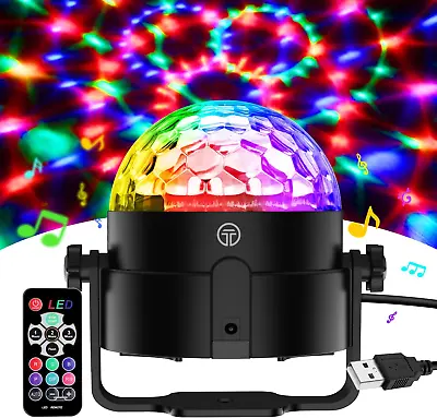 £17.53 • Buy Disco Lights, 360°Rotation Sound Activated 【Portable 】Disco Ball Lights With 4M/
